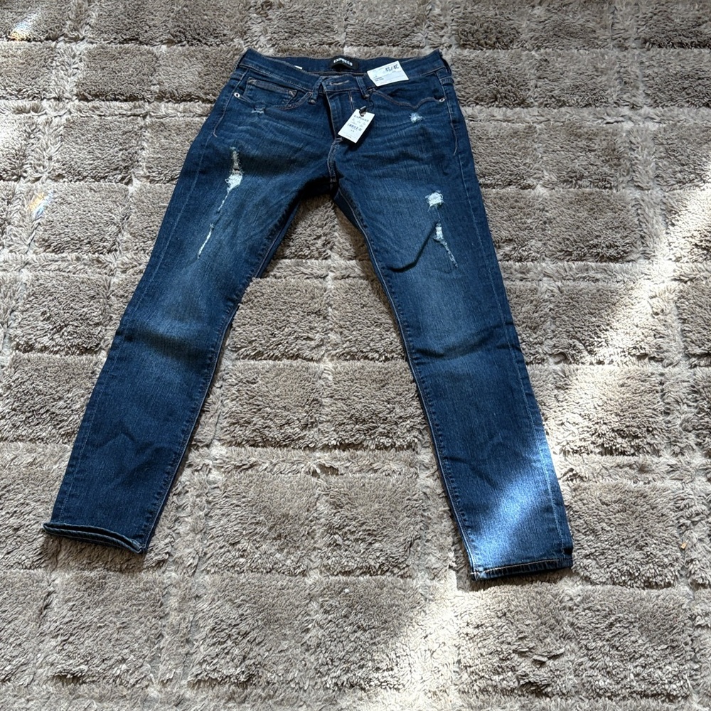 Express Dark Blue Slim Jeans